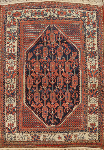 Vegetable Dye Antique Malayer Persian Rug 5x6