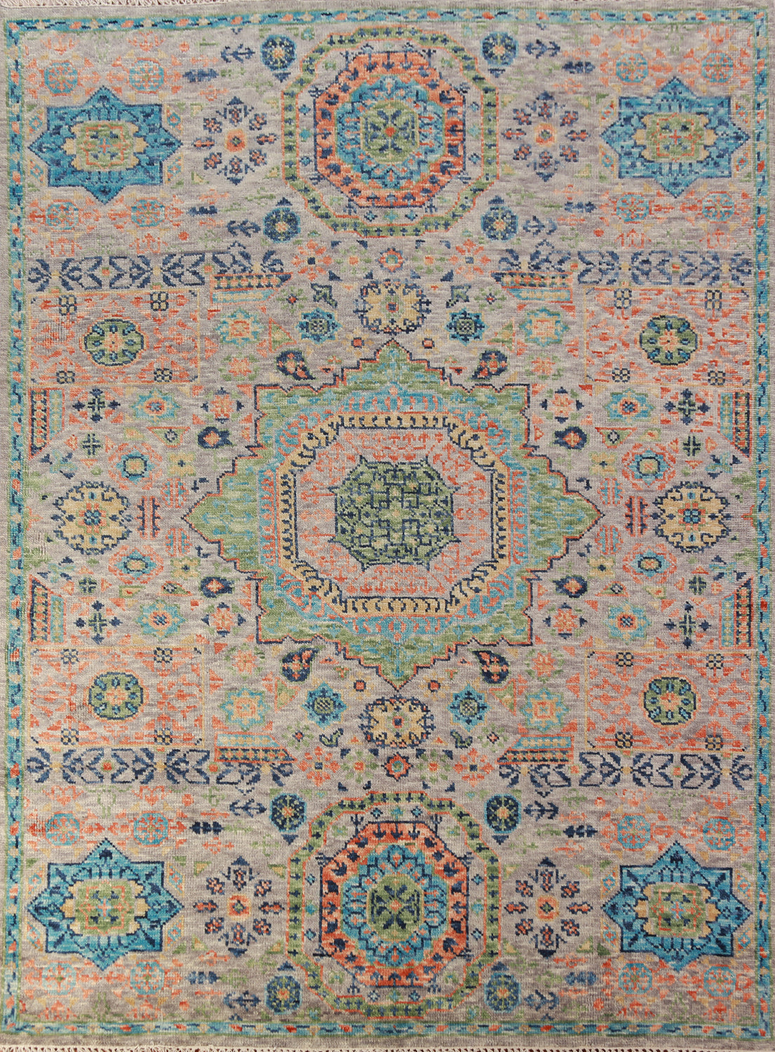 Traditional Wool Kazak Indian Area Rug 8x10