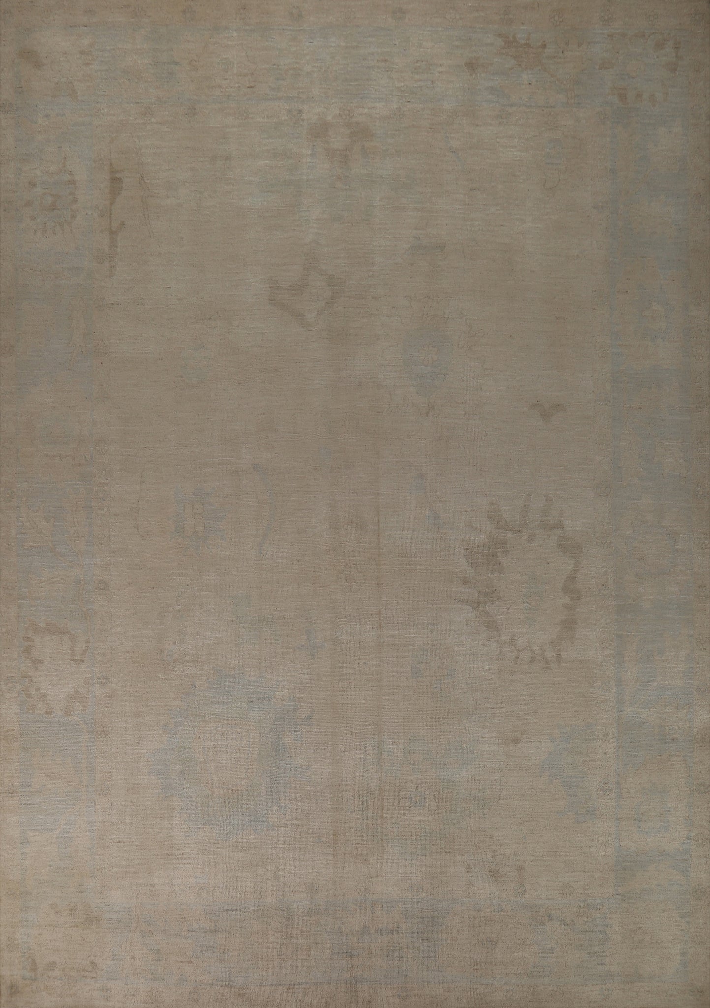 Vegetable Dye Oushak Turkish Area Rug 9x12