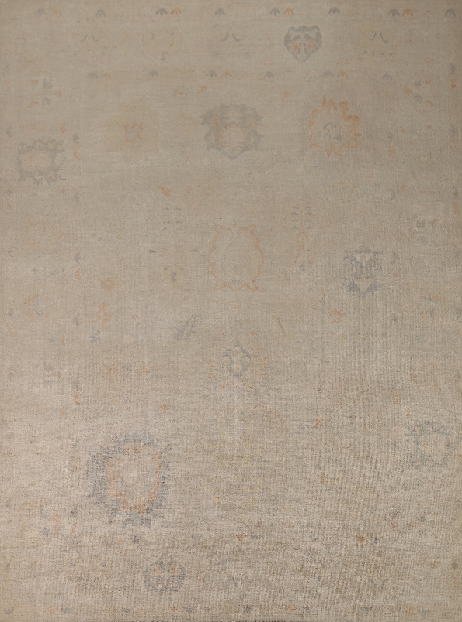 Vegetable Dye Oushak Turkish Area Rug 8x10