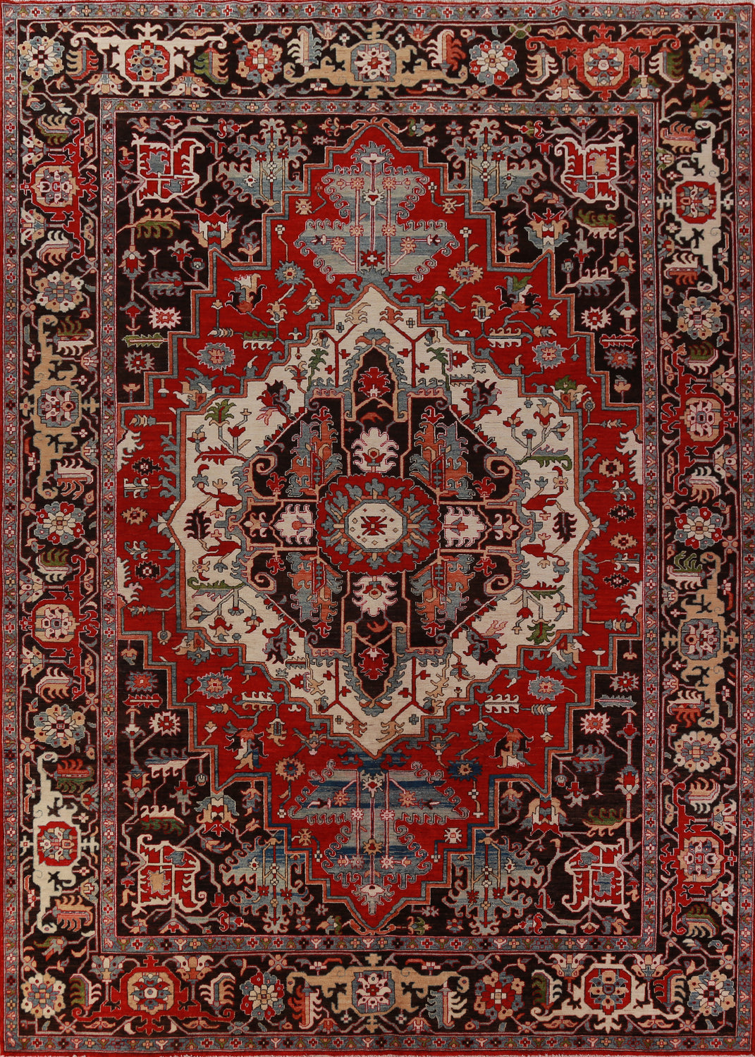 Vegetable Dye Heriz Oriental Area Rug 10x13