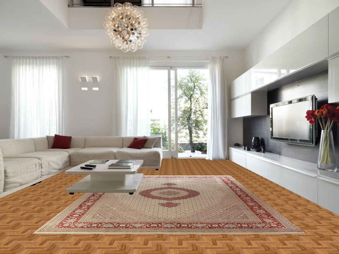 Medallion Wool Tabriz Mahi Oriental Large Rug 10x14
