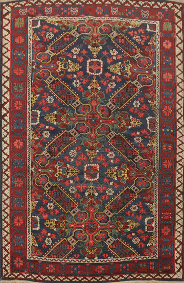 Vegetable Dye Wool Anatolian Turkish Rug 4x6