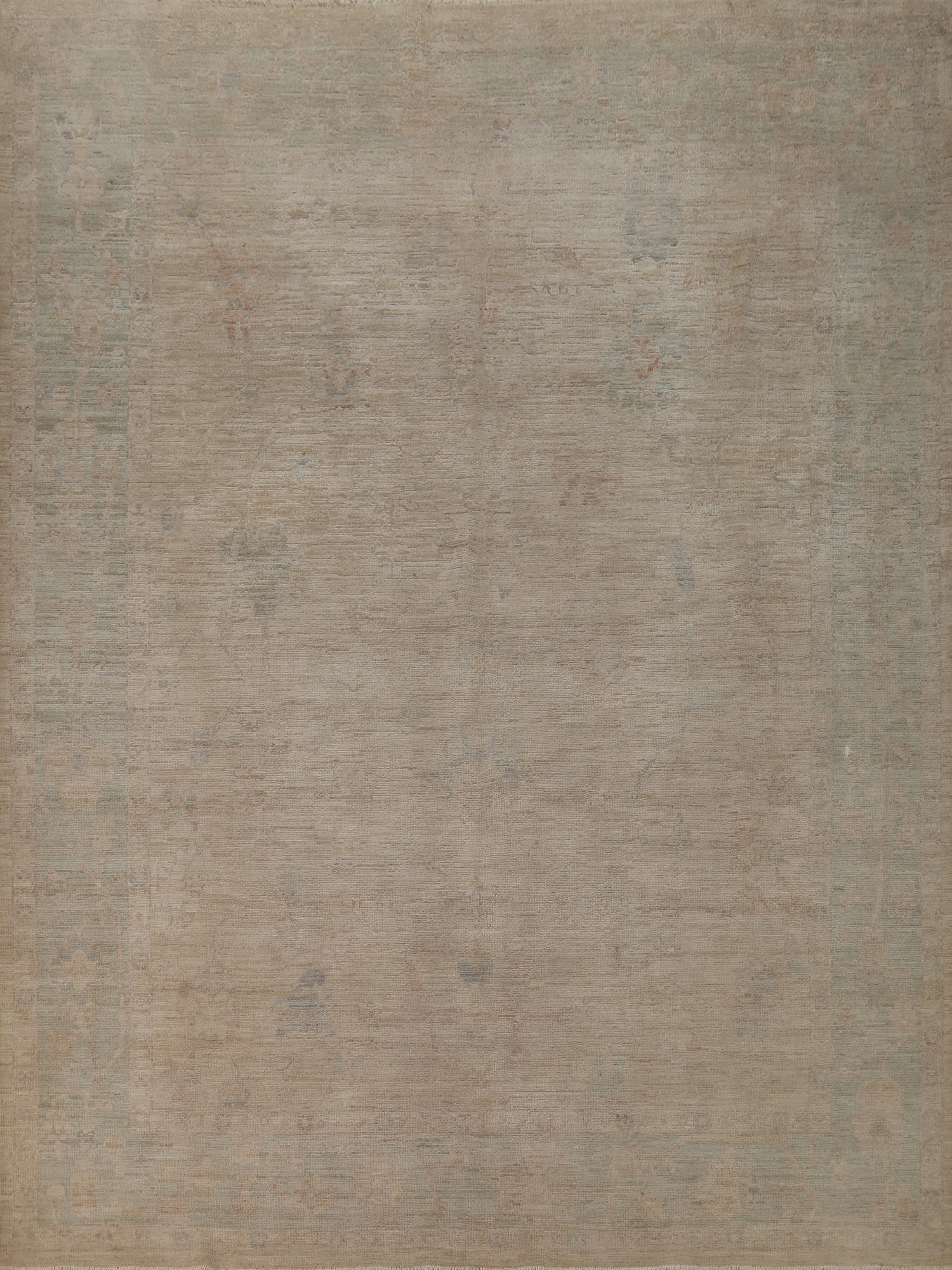 Vegetable Dye Wool Oushak Turkish Area Rug 8x10