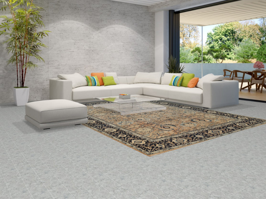 Vegetable Dye Oushak Turkish Area Rug 9x12