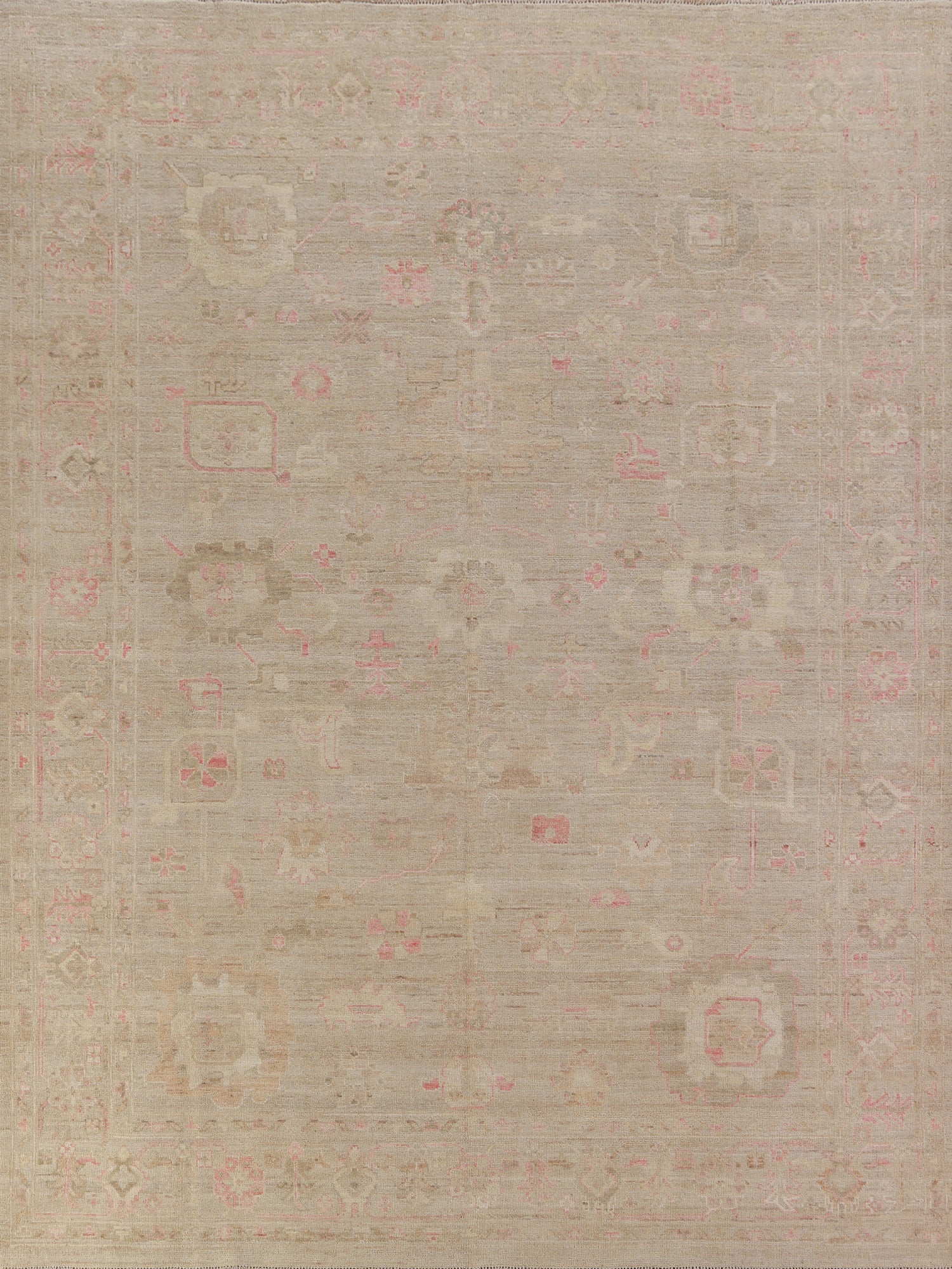 Vegetable Dye Oushak Turkish Area Rug 8x10