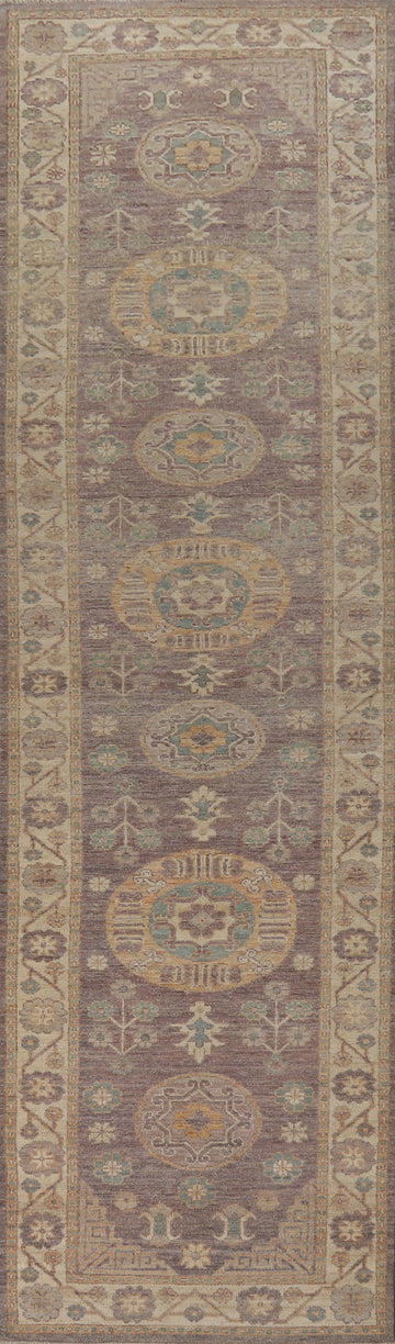 Vegetable Dye Oushak Turkish Runner Rug 3x13