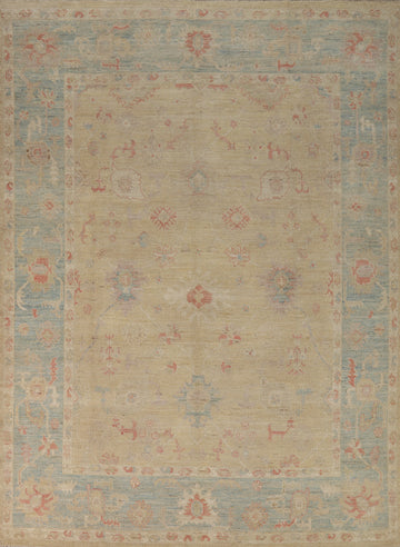 Vegetable Dye Oushak Turkish Area Rug 8x10