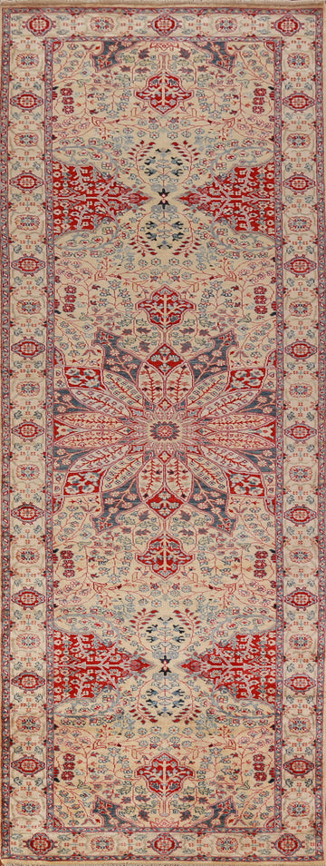 Vegetable Dye Floral Ziegler Oriental Runner Rug 3x12