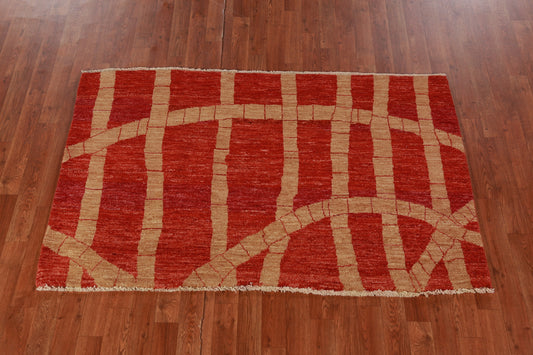 Handmade Wool Gabbeh Oriental Rug 3x5