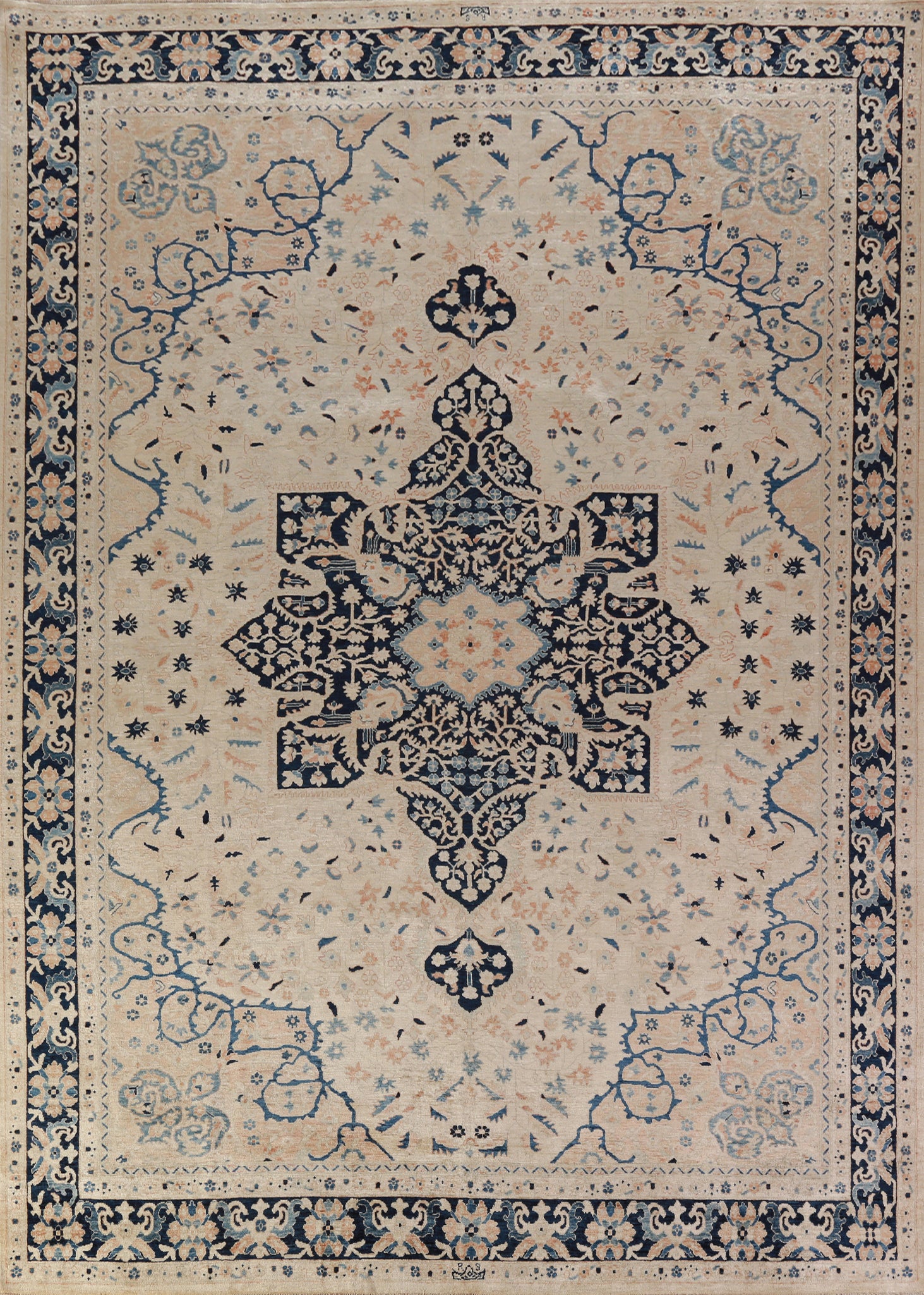 Vegetable Dye Wool Ziegler Oriental Area Rug 9x12