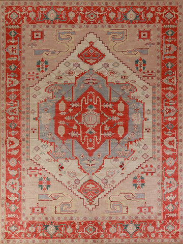 Vegetable Dye Wool Heriz Serapi Oriental Area Rug 8x10