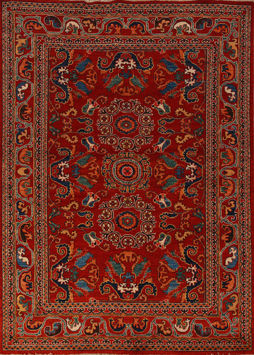 Vegetable Dye Red Ziegler Oriental Rug 5x7