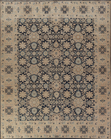 Vegetable Dye Navy Ziegler Oriental Area Rug 8x10