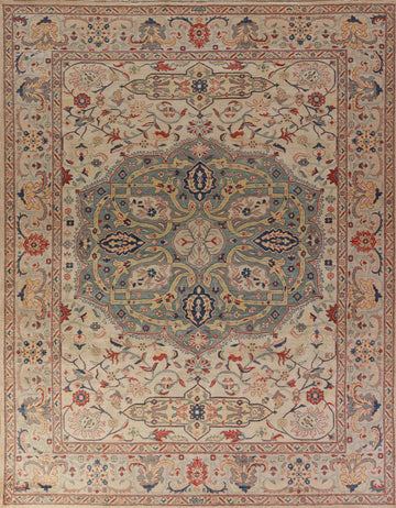 Vegetable Dye Wool Sarouk Oriental Area Rug 8x10