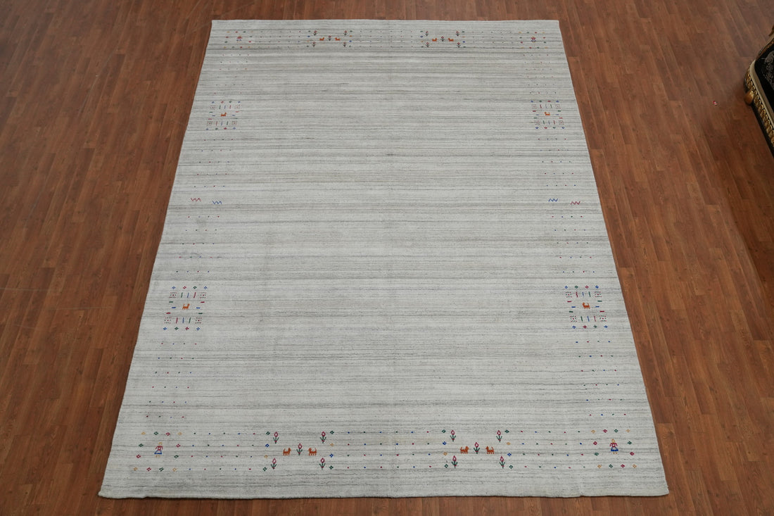 Wool Gabbeh Oriental Area Rug 9x13