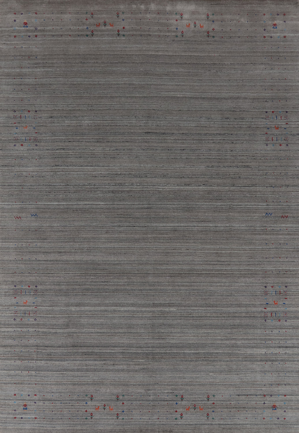 Tribal Wool Gabbeh Indian Area Rug 9x12