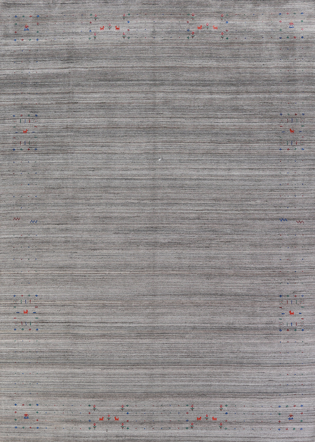 Tribal Wool Gabbeh Indian Area Rug 9x12