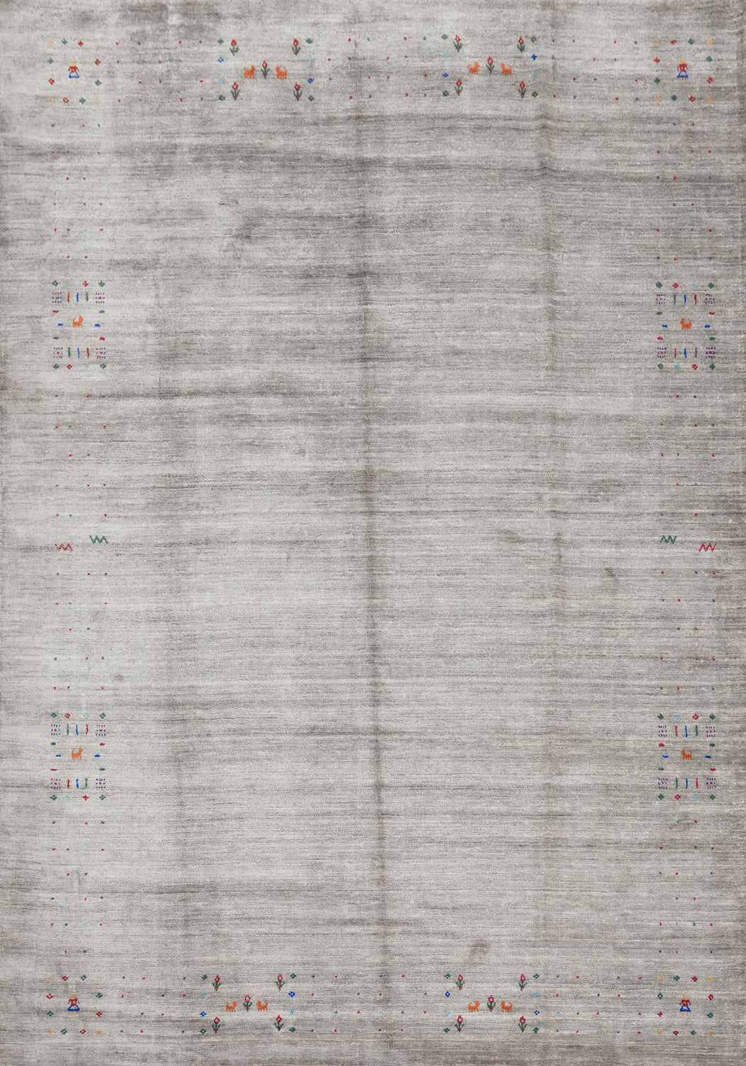 Tribal Wool Gabbeh Indian Area Rug 9x12