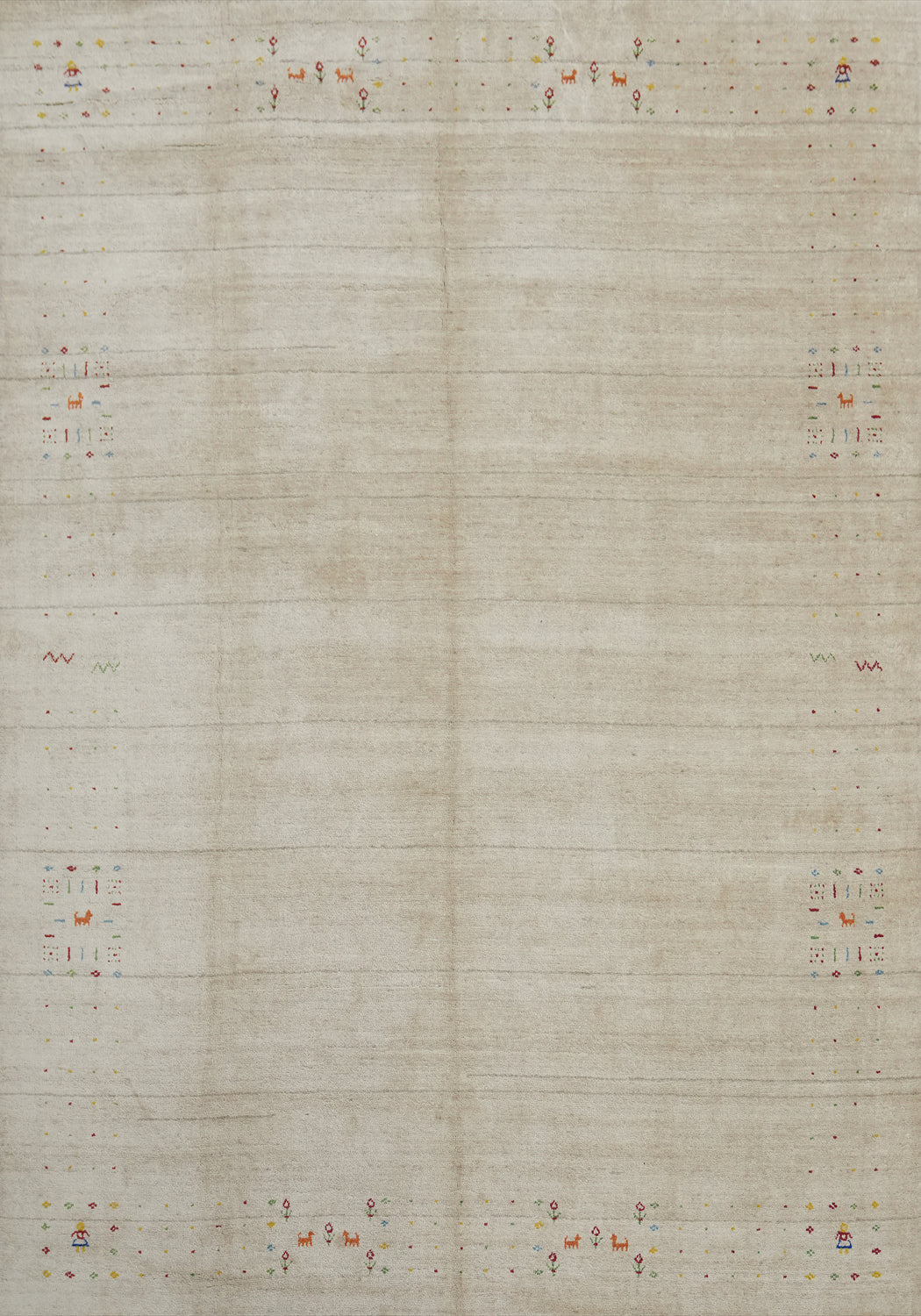 Tribal Wool Gabbeh Indian Area Rug 9x12
