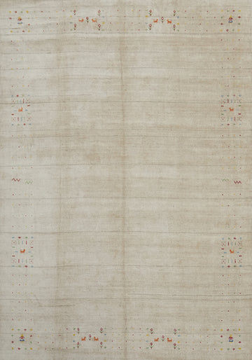 Tribal Wool Gabbeh Indian Area Rug 9x12
