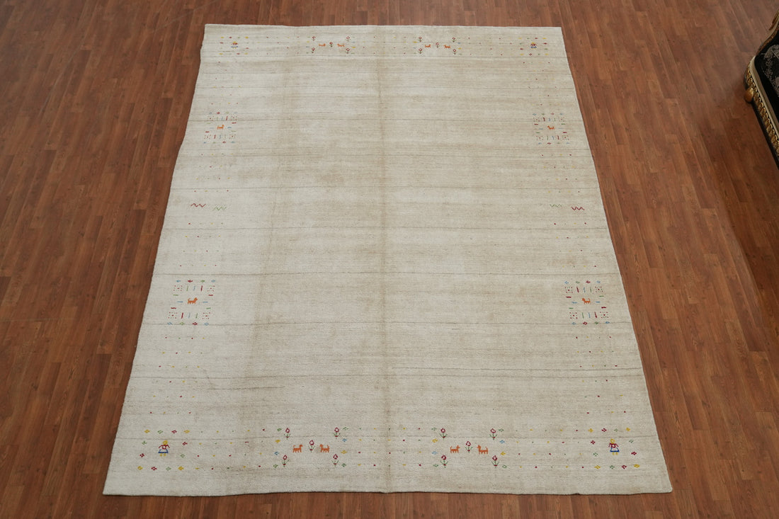 Tribal Wool Gabbeh Indian Area Rug 9x12