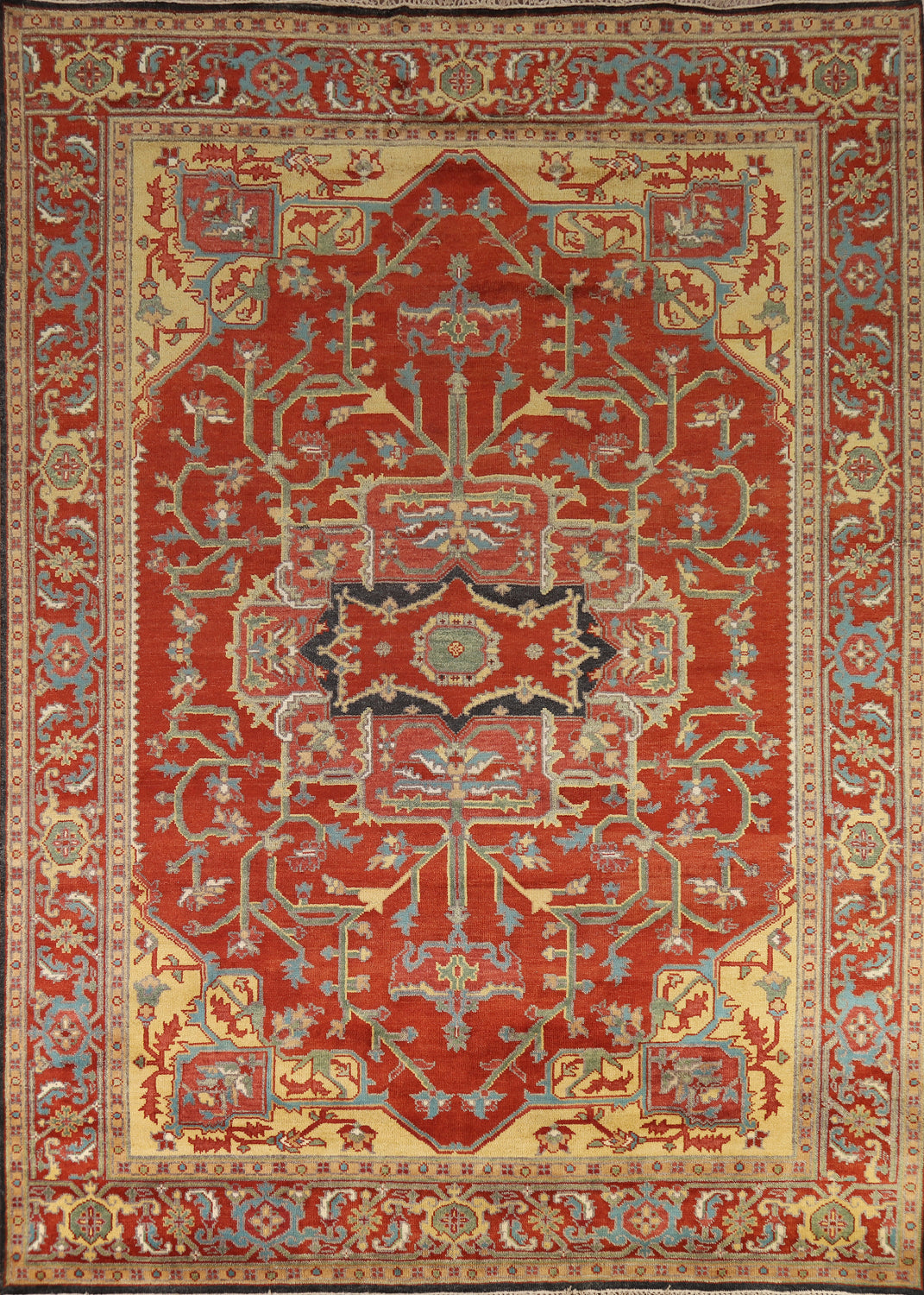 Handmade Wool Oushak Indian Area Rug 9x12