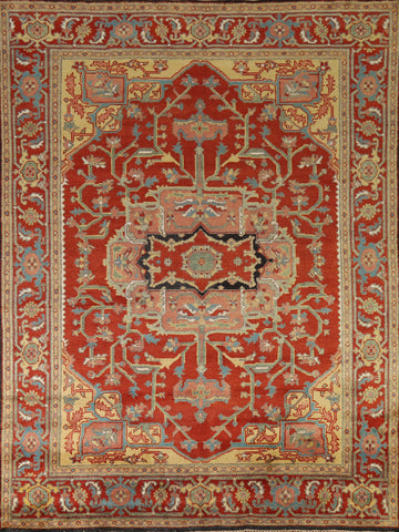 Handmade Heriz Serapi Indian Area Rug 8x10