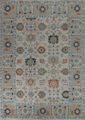 Handmade Wool Oushak Indian Area Rug 9x12