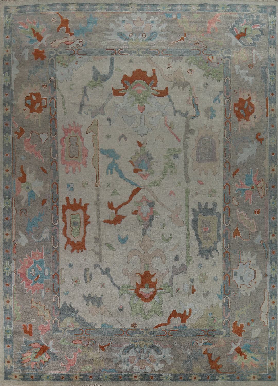 Handmade Wool Oushak Indian Large Rug 12x15