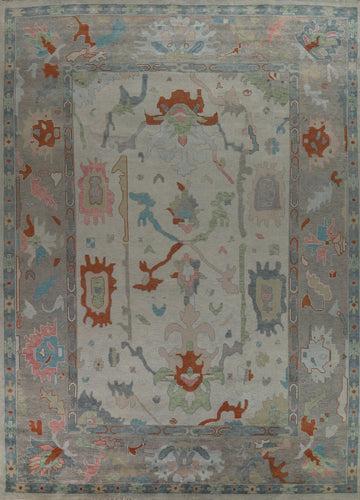 Handmade Wool Oushak Indian Large Rug 12x15