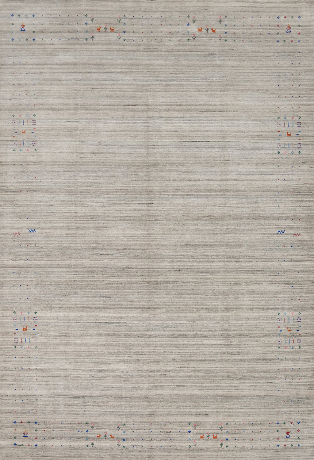 Tribal Gabbeh Indian Area Rug 9x12