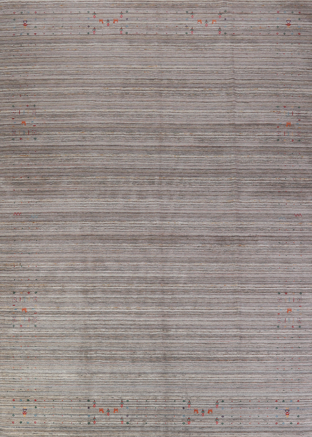 Tribal Wool Gabbeh Indian Area Rug 9x12