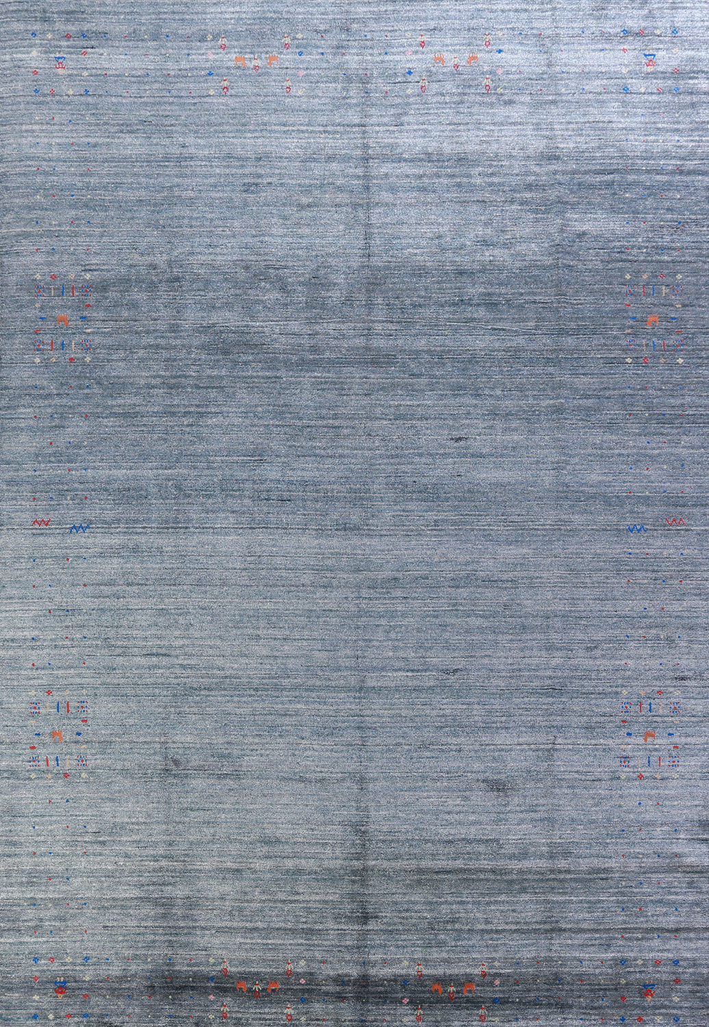 Handmade Silk Gabbeh Oriental Area Rug 9x11
