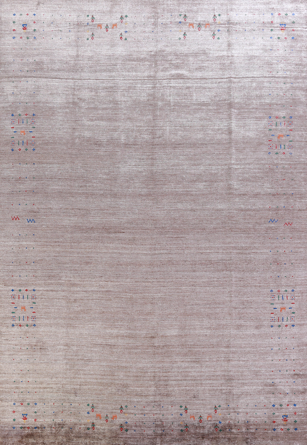 Silk Gabbeh Oriental Area Rug 9x12
