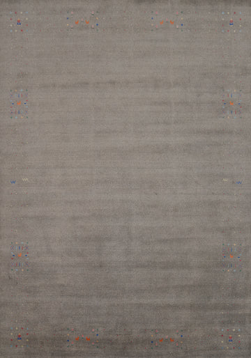 Gray Wool Gabbeh Oriental Area Rug 9x12