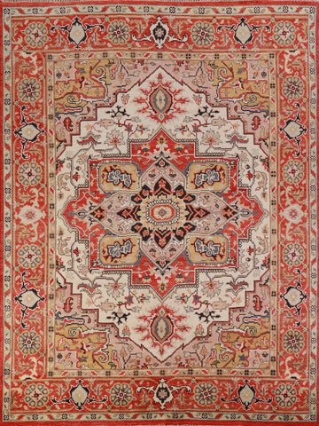 Wool Geometric Heriz Serapi Oriental Area Rug 8x10