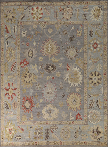 Vegetable Dye Oushak Turkish Area Rug 8x10