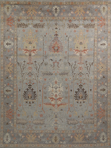 Vegetable Dye Oushak Turkish Area Rug 8x10