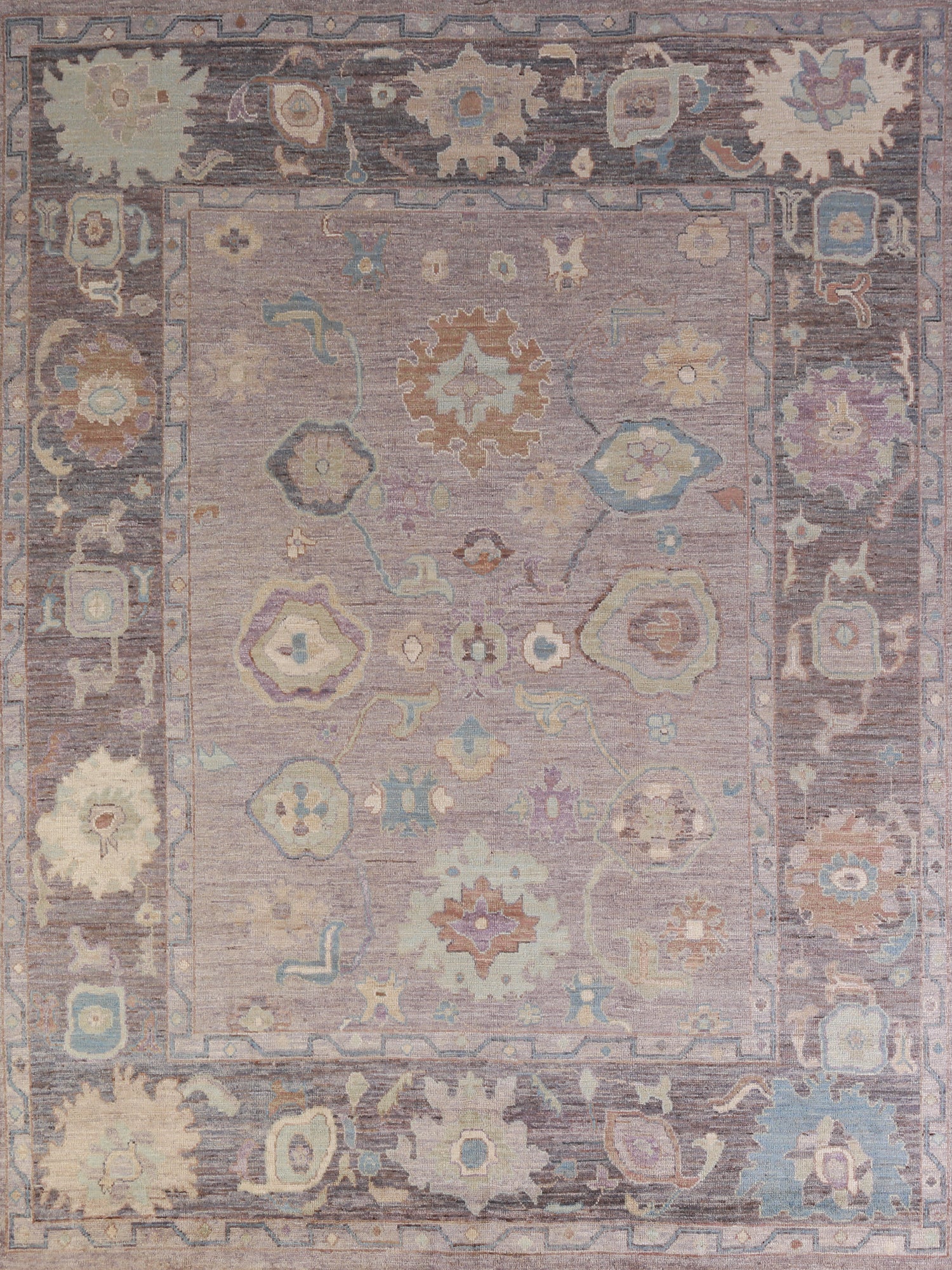 Vegetable Dye Wool Oushak Turkish Area Rug 8x10