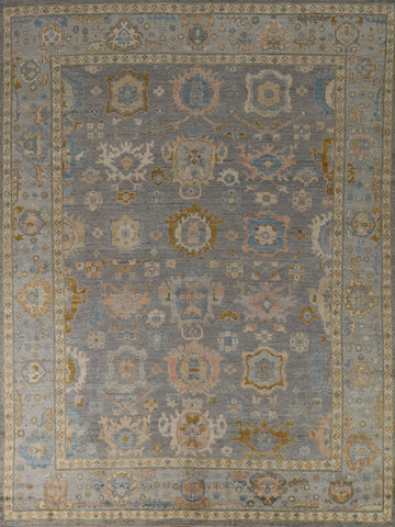 Vegetable Dye Oushak Turkish Area Rug 8x10