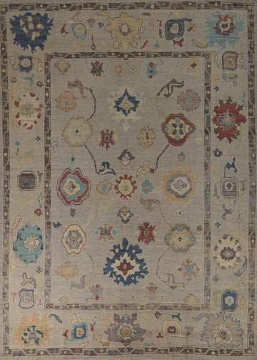 Vegetable Dye Oushak Turkish Area Rug 8x10