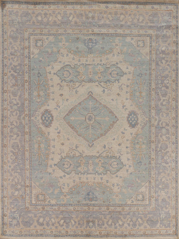 Vegetable Dye Oushak Turkish Area Rug 8x10