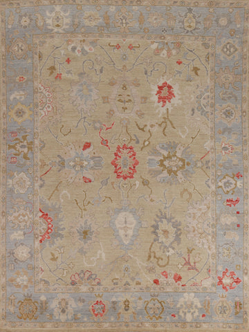 Vegetable Dye Oushak Turkish Area Rug 8x10