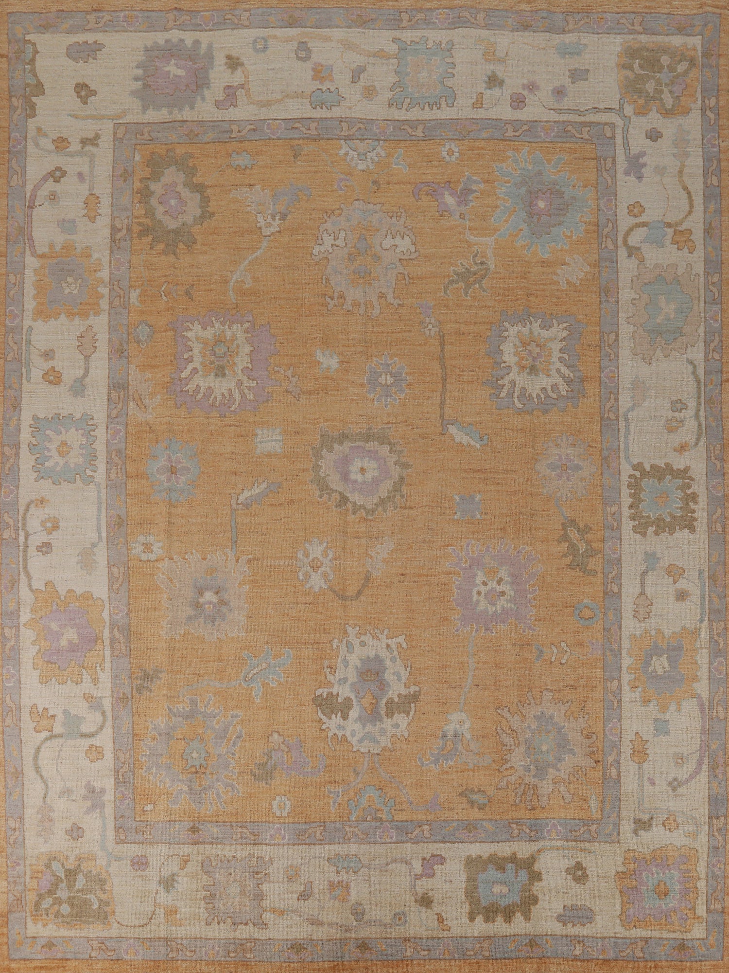 Vegetable Dye Oushak Turkish Area Rug 8x10