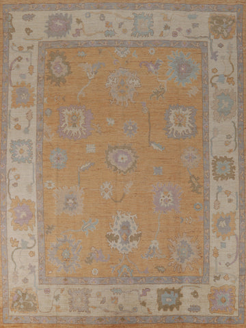 Vegetable Dye Oushak Turkish Area Rug 8x10