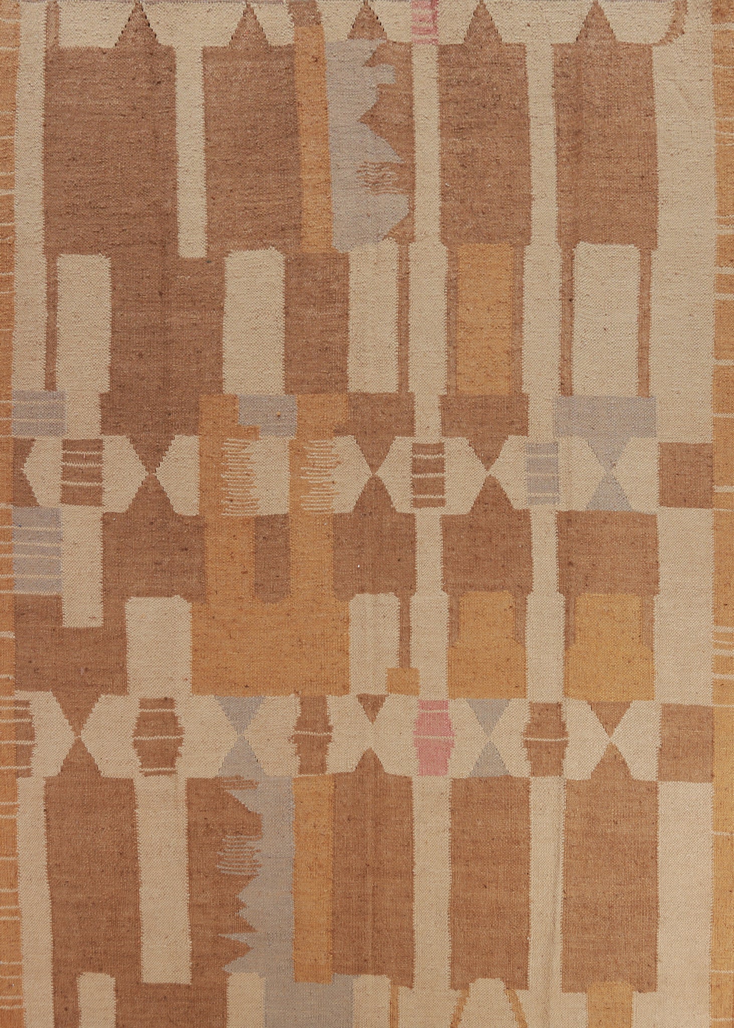 Flat Weave Modern Kilim Vegetable Dye Area Rug 8x10