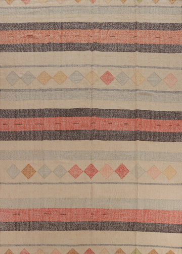 Vegetable Dye Contemporary Jute Kilim Turkish Area Rug 9x12