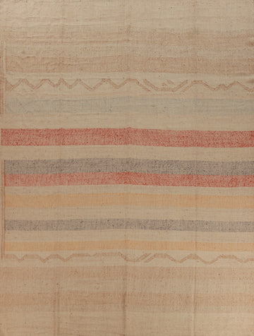 Flat Weave Striped Kilim Turkish Large Rug 11x13