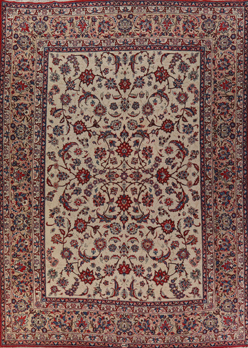 Vegetable Dye Floral Najafabad Persian Area Rug 10x13